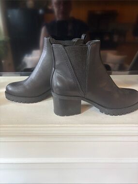 MIA Black Chelsea Lug Heel Ankle Boots